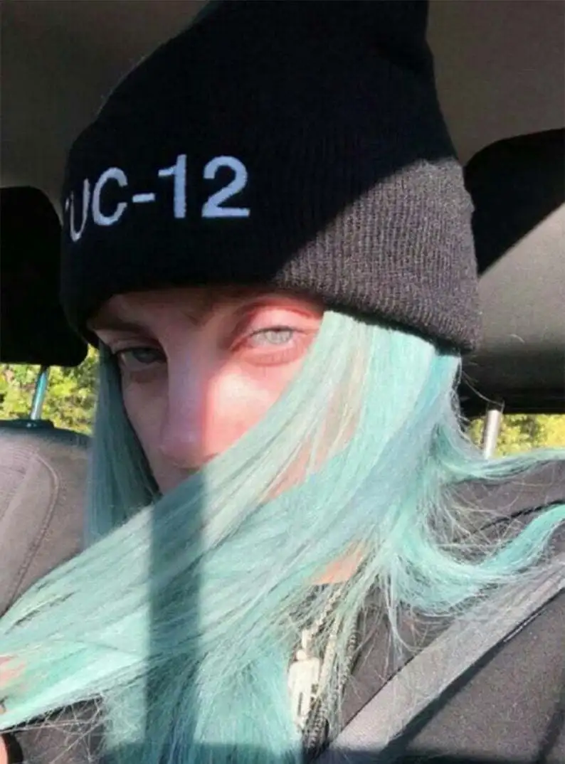 FUC-12 Billie Eilish Beanies акриловые повседневные мужские и женские вязаные зимние шляпы для мальчиков и девочек Skullies шапка с вышивкой Прямая