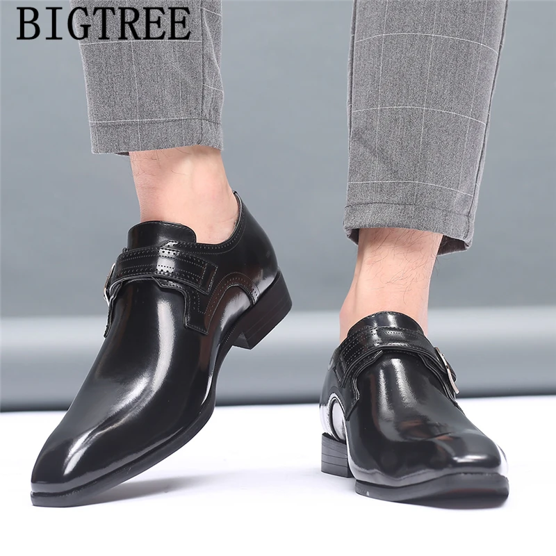 Мужские итальянские ботинки Формальные Роскошные Дизайнерские мужские кожаные