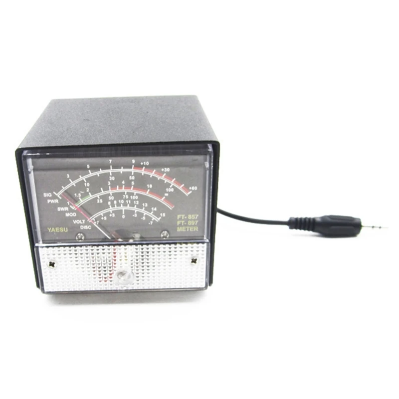 

External S Meter SWR Power Meter Receive Emission Display Metal Case Cover for FT-857 FT-897