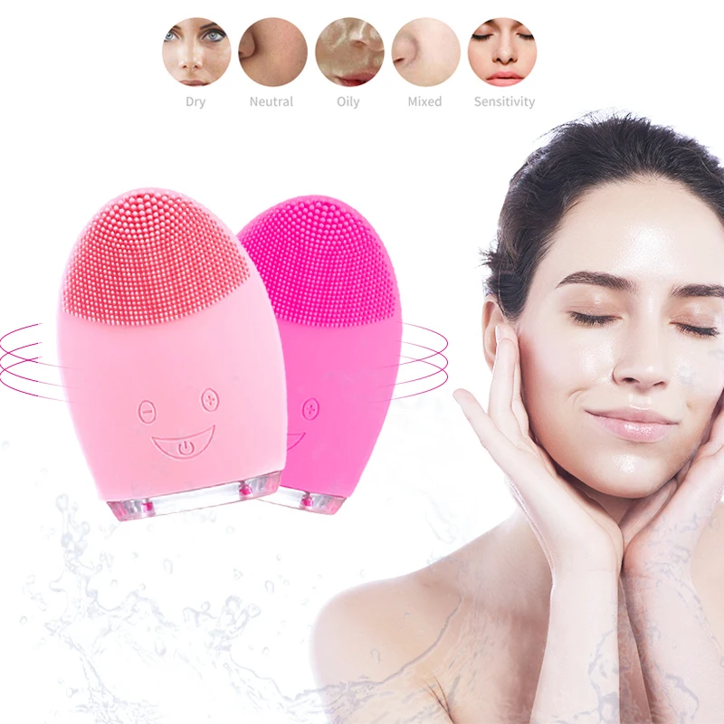 Прямая поставка электрическая щетка для чистки лица мытья Мини