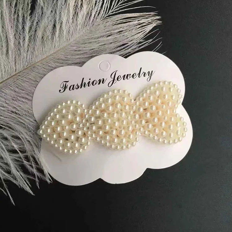Детские заколки для волос девочек имитирующие жемчужные аксессуары с