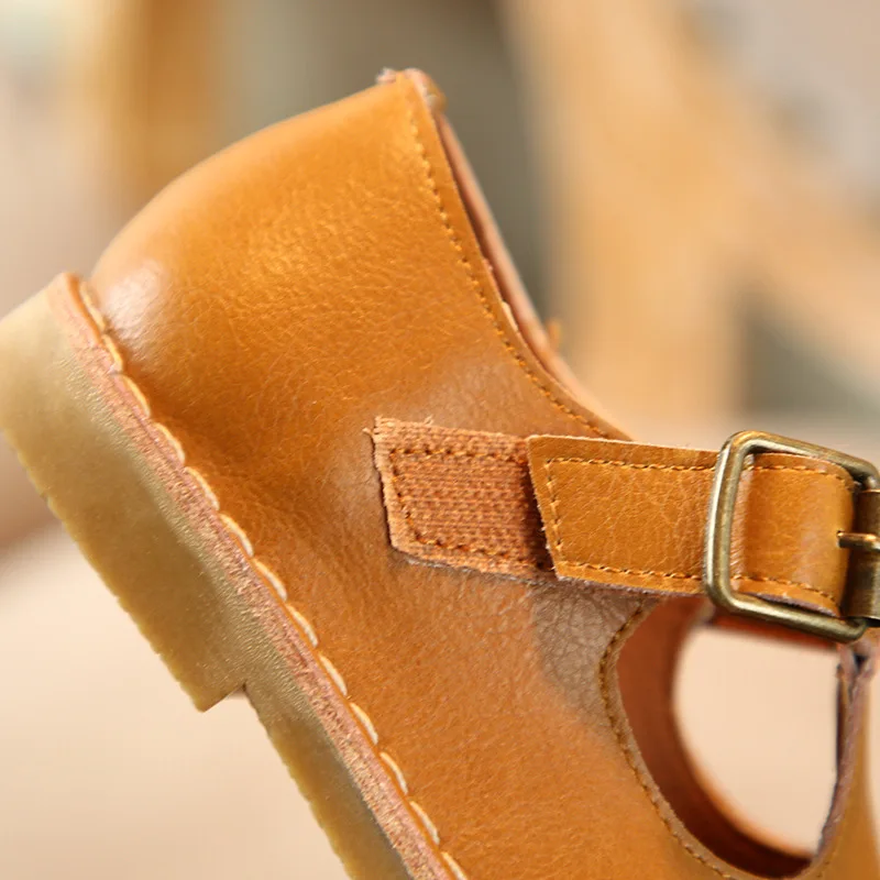 Весна 2020 г. классические винтажные Кожаные Туфли Мэри Джейн с Т-образным ремешком