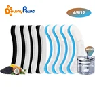 DownyPaws 4812 шт. кошка фонтан сменные фильтры для WF050WF060 фильтр с активированным углем для домашних животных авто питьевой фонтанчик п