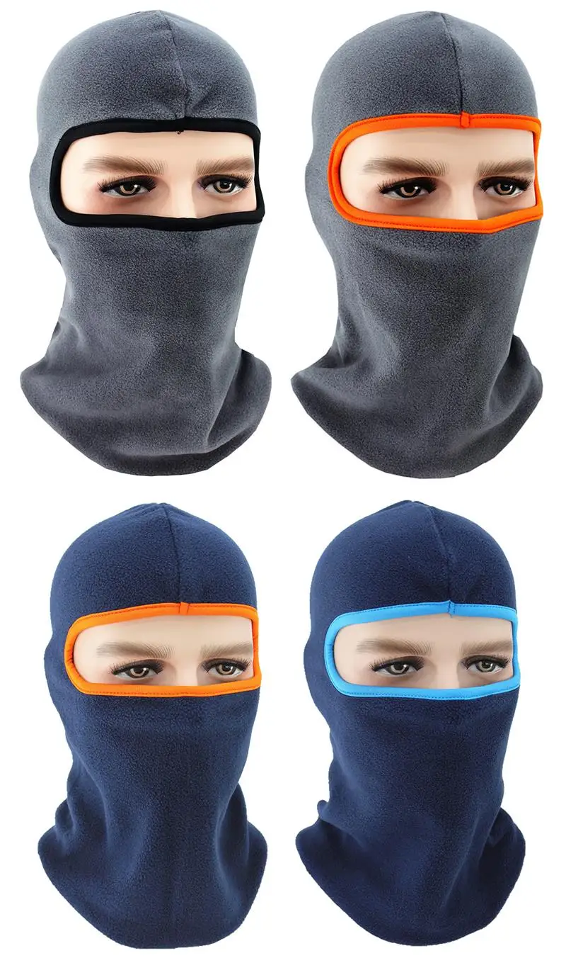 

Winter Fleece Motorcycle Full Face Mask Cover Anti-dust Windproof Face Mask Hat Neck Warmer Helmet Skiing face shield Balaclava