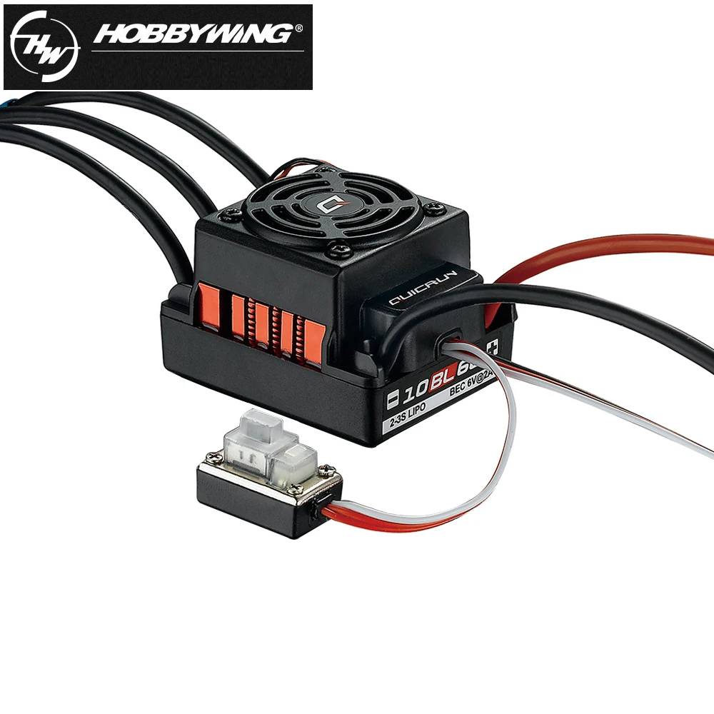 Щеточный электронный регулятор скорости Hobbywing QuicRun WP 10BL60 60A 2 3S бесщеточный