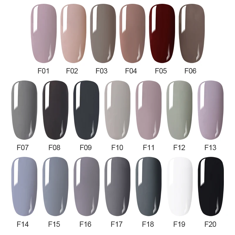 NEE JOLIE 8 мл серый Гель лак для ногтей Полупостоянный гель УФ светодиодный