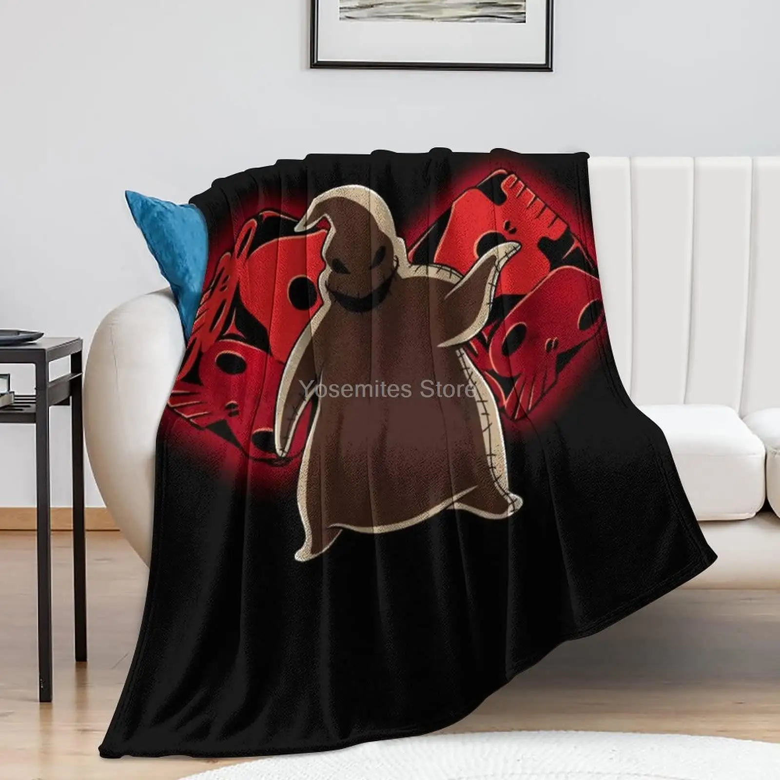 

Rnnwosio Before Christmas Super Soft Anti-Swelling Blanket Japanese Animation Art Warm and Comfortable Home Decoration Gifts