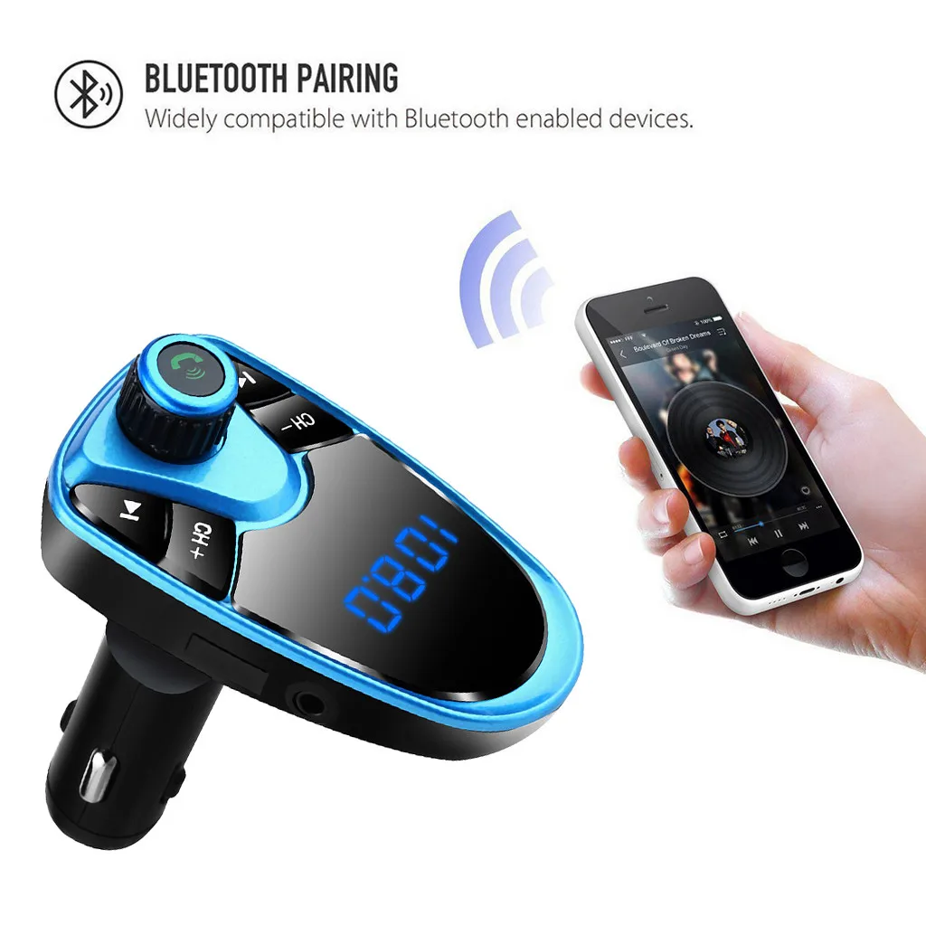 FM-передатчик Aux-модулятор Bluetooth автомобильный комплект громкой связи