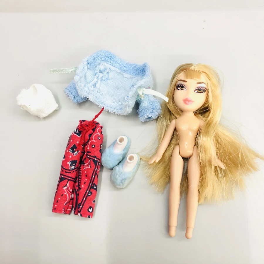 12 см оригинальная модная фигурка, оригинальная милая маленькая Пижама BratzDoll, красивая одежда для девочек, светлые волосы, лучший подарок для ребенка