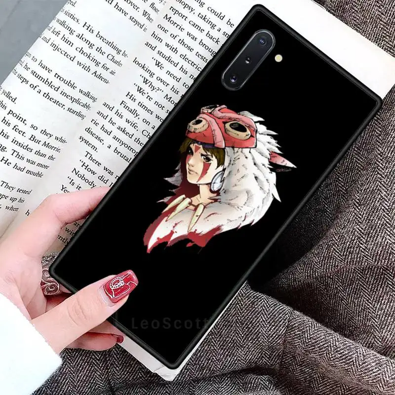 

Japanese Anime Princess Mononoke Phone Cases For Samsung Galaxy S8 S9 S10 Plus S10E Note 3 4 5 6 7 8 9 10 Pro Lite cover