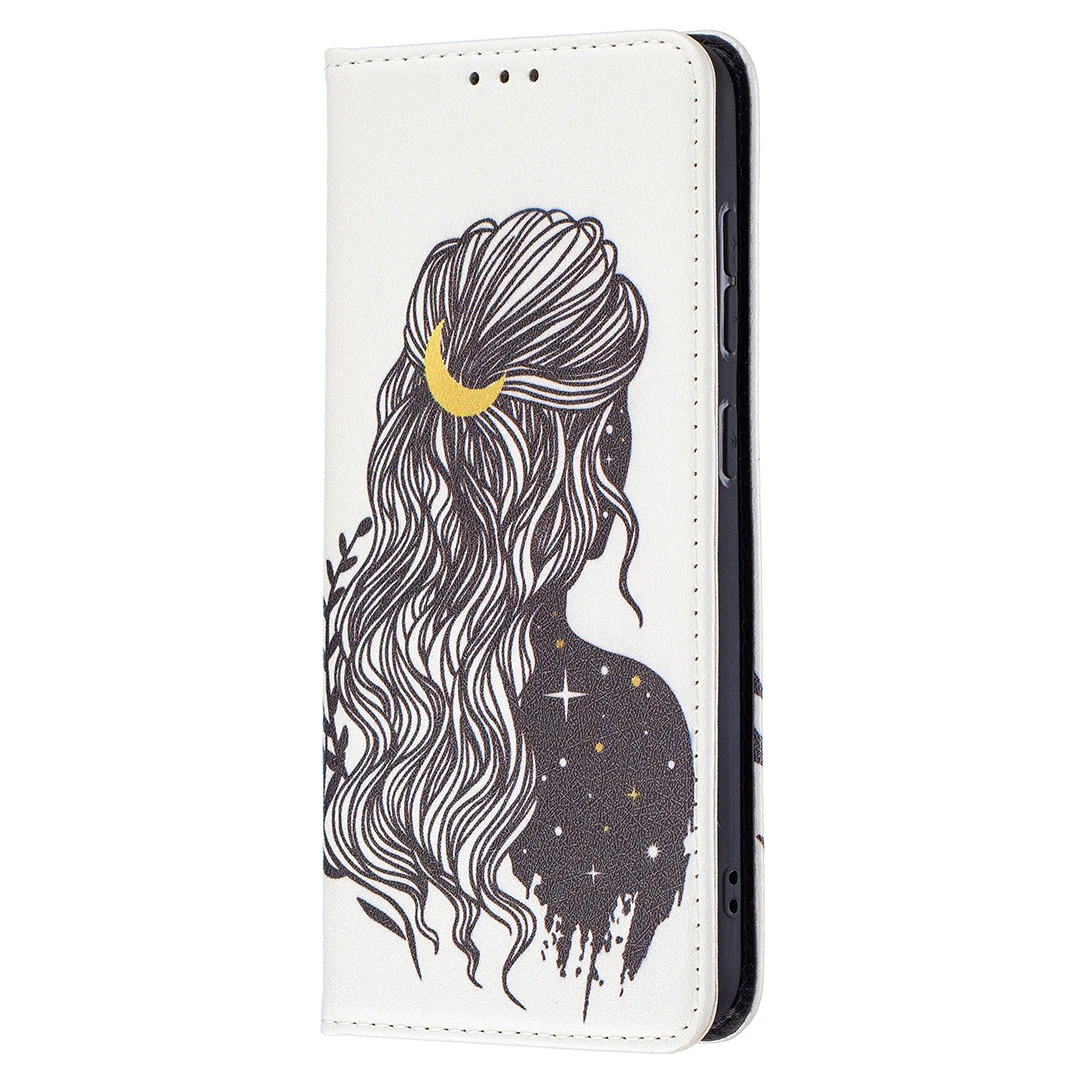 

Flip Phone Case for Samsung Galaxy A82 A22 S21 FE Lite Card Slot Wallet Cover Full Protection Shockproof Painted Leather Fundas