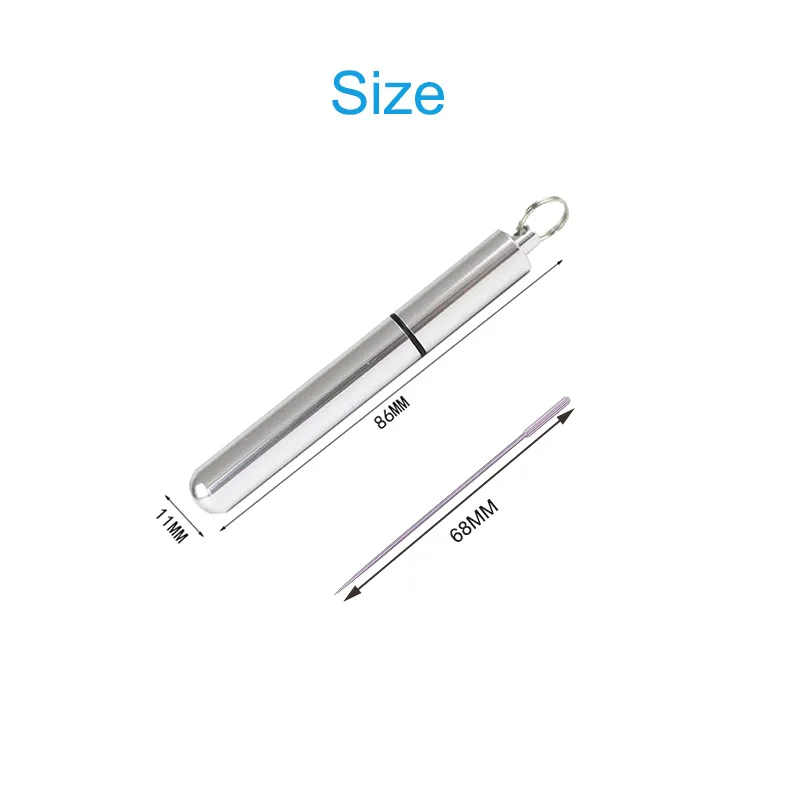 Титановые зубочистки 6 шт. декоративные портативные уличные Диспенсер Для