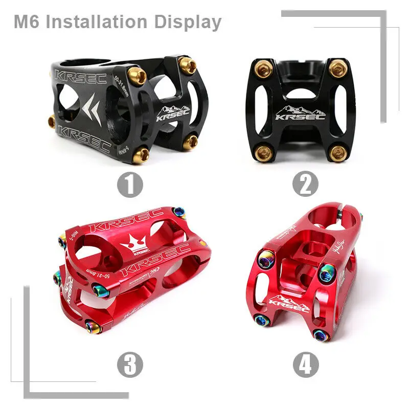 Титановый шток M5/M6 MTB велосипед титановый покрытый дорожный горный велосипедный руль из нержавеющей стали винт велосипедные аксессуары