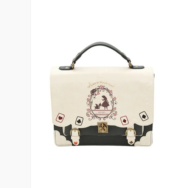 

Silhouette painting backpack women cute fairy tale style pu ladies shoulder handbag 2020 new girl school bag