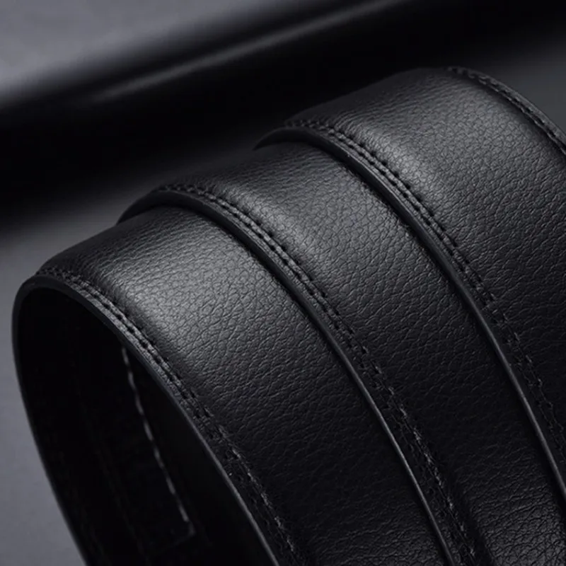 

Bauhinia brand men's alloy gypsophila automatic buckle two-layer cowhide leather durable business casual belt