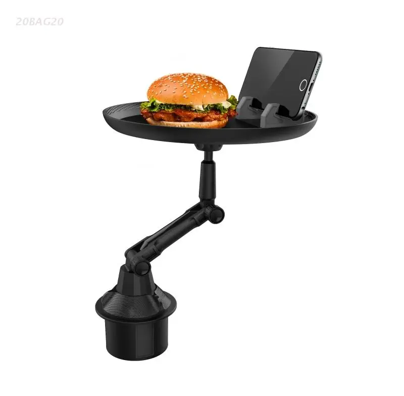 car cup phone phone stand holder bracket mount food drink tray for cellphone eating snacks bread abs meal free global shipping