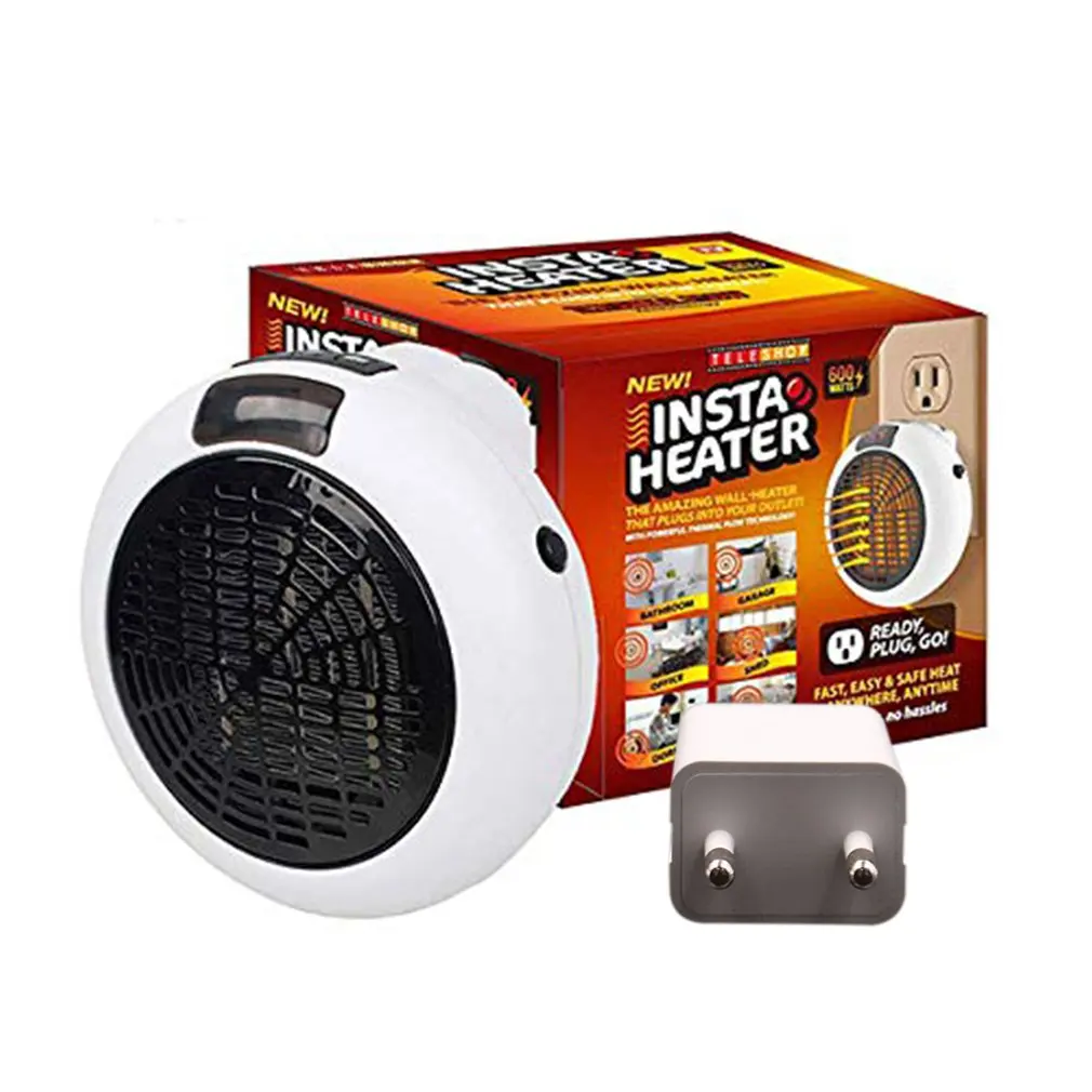 white 600W Удобный нагреватель, мини нагреватель, скоростной нагреватель для дома, офиса, ванной комнаты, общежития, Отопление, артефакт, маленькое электрическое нагревательное оборудование - Цвет: white 600W