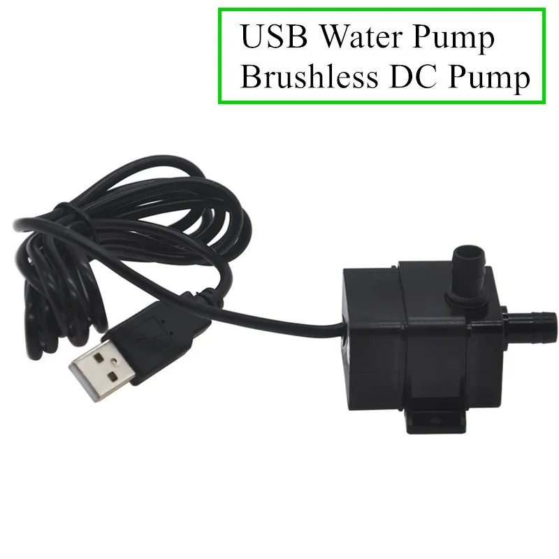 Погружной водяной насос DC 5 В USB водонепроницаемый Бесщеточный с низким уровнем