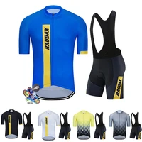 new cycling jersey set 2021 summer team raudax bicycle cycling clothing bike clothes mens mountain sports bike set cycling suit