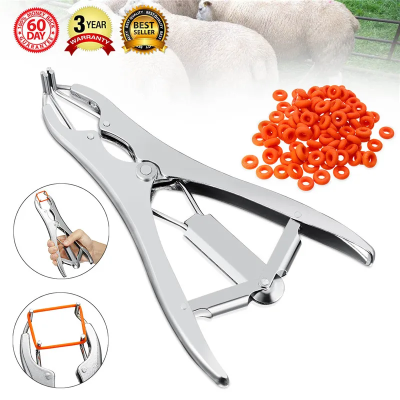 

Castrator Plier Elastrator 5-50mm Castration Rubber Ring Applicator Castrator Docking Rings Animal Health & Veterinary Pliers