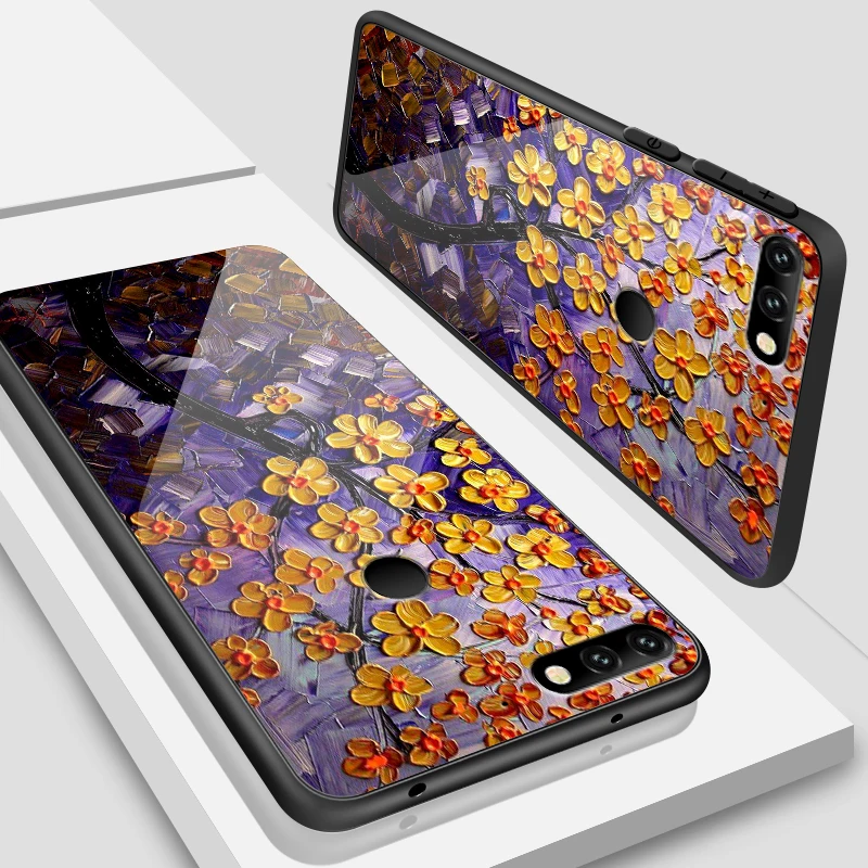 W357 Для Huawei Honor 6X 7A 7X 7C 8A 8X9 облегченное закаленное стекло крышка Y6 Y9 Y7 премьер-профессионал Magic2 Роскошные Защитные чехлы для телефонов - Цвет: W357