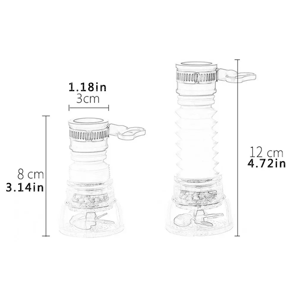 

Extensible Effective Ceramic Faucet Filter Tap Water Purifier Stone Filtration Filter Impurities Germs