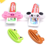%e2%9c%85cute animal kid bathroom accessories toothpaste dispenser multi functional tooth paste tube squeezer rolling holder dropship