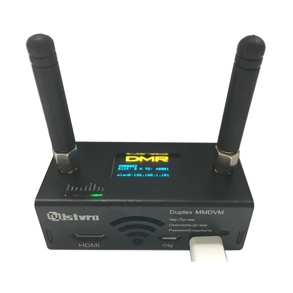 Собранная дуплексная Simplex MMDVM плата Hotspot UHF VHF + OLED антенна чехол Комплект Поддержка