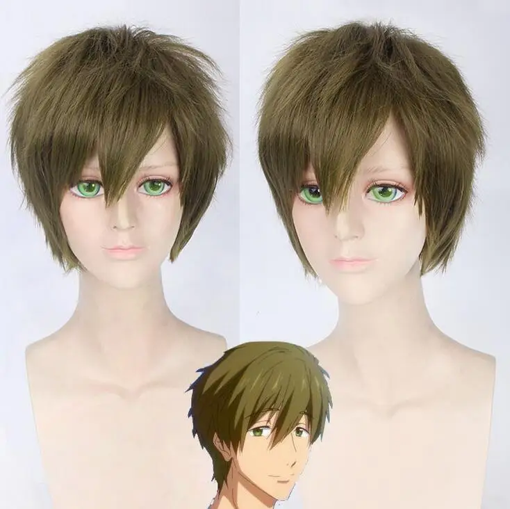 Парик для косплея из аниме плавающий клуб Харука наназе хазуки Нагиса Рин