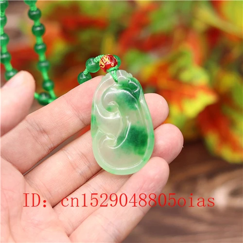 Натуральный Зеленый Изумрудный нефрит Pixiu кулон ожерелье Jadeite ювелирные изделия