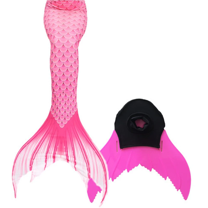 

Little Mermaid Tails With Monofin Swimwear for Kids Adults Summer Dress Swimmable Suit Mermaid Costume Christmas Gift