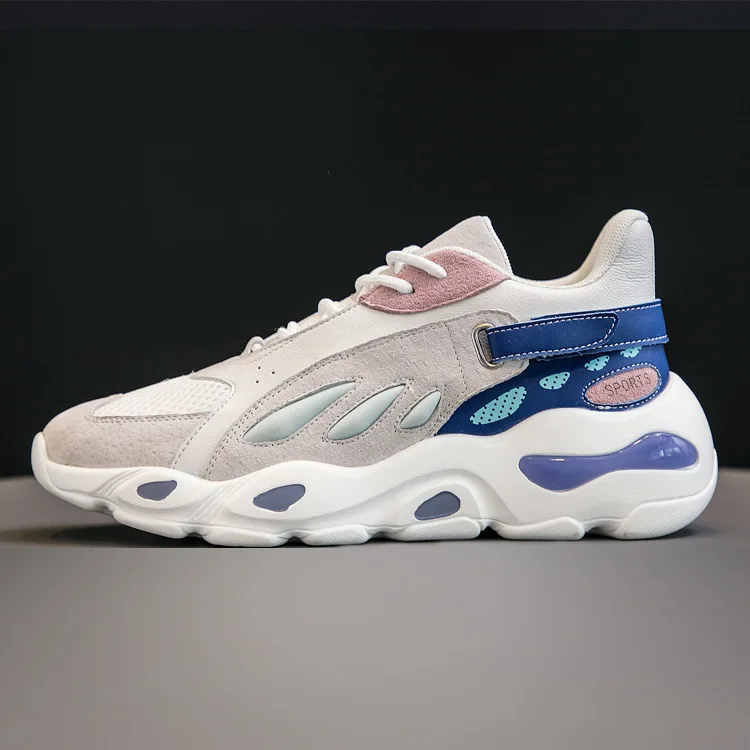 2019 Осенняя спортивная обувь из натуральной кожи женская на плоской подошве