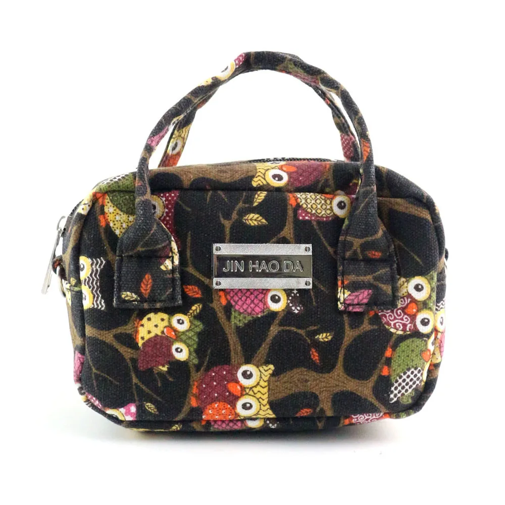 Модные женские сумки из натуральной кожи с узором в виде совы на плечевом ремне