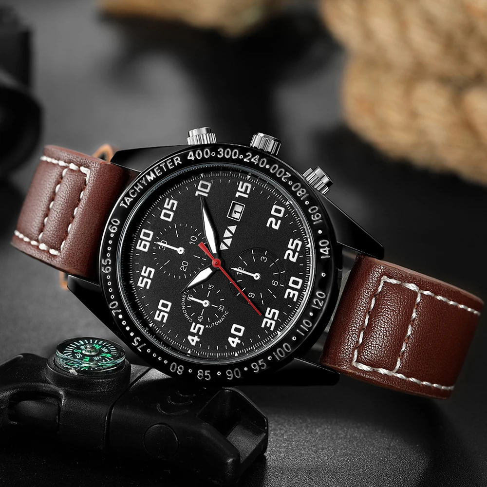 Наручные часы vavavom Роскошные Кварцевые водонепроницаемые мужские спортивные