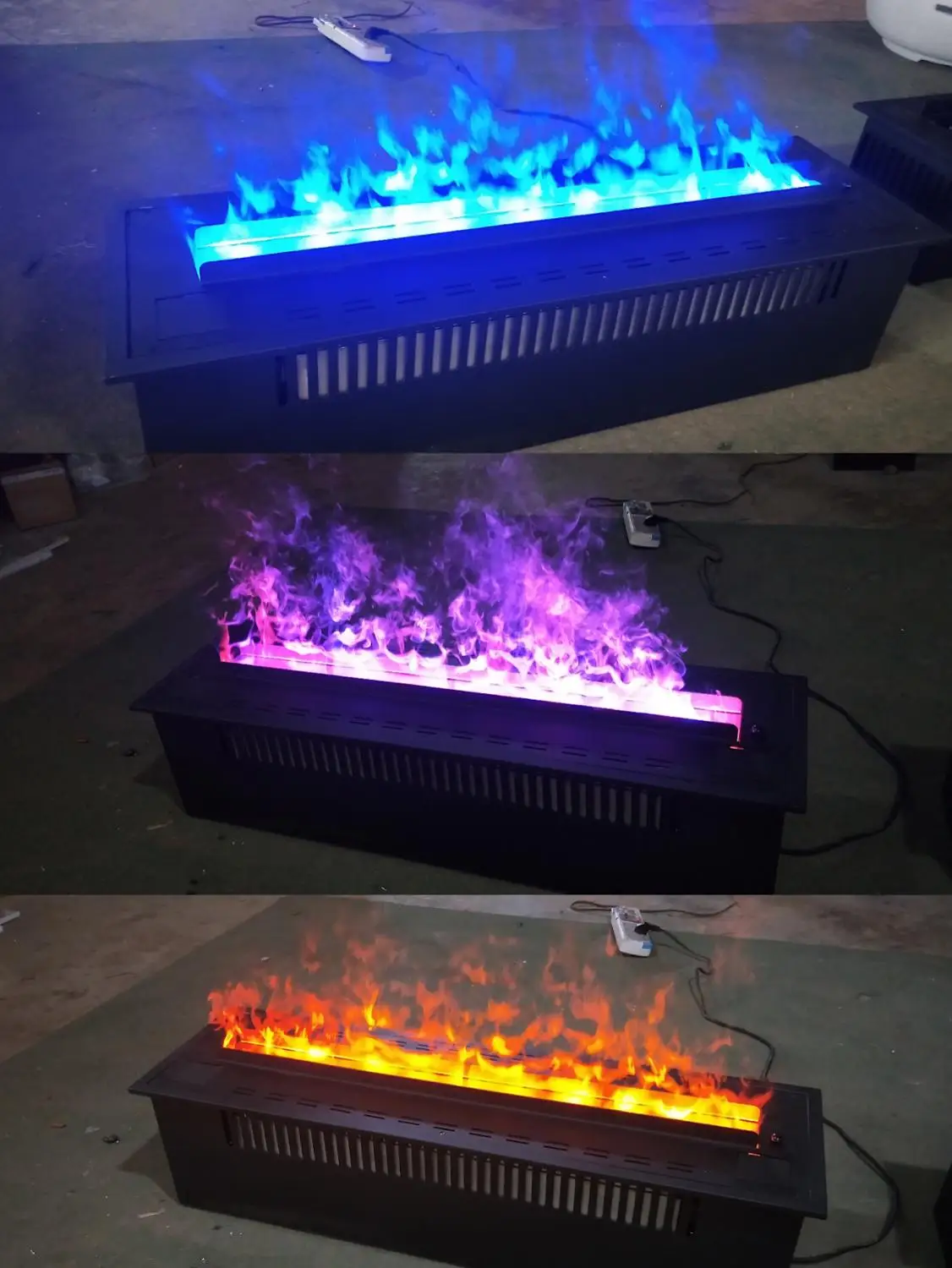 160 см доставка от двери до новый Электрический огонь светодиодный 3 цвета пламя 3D