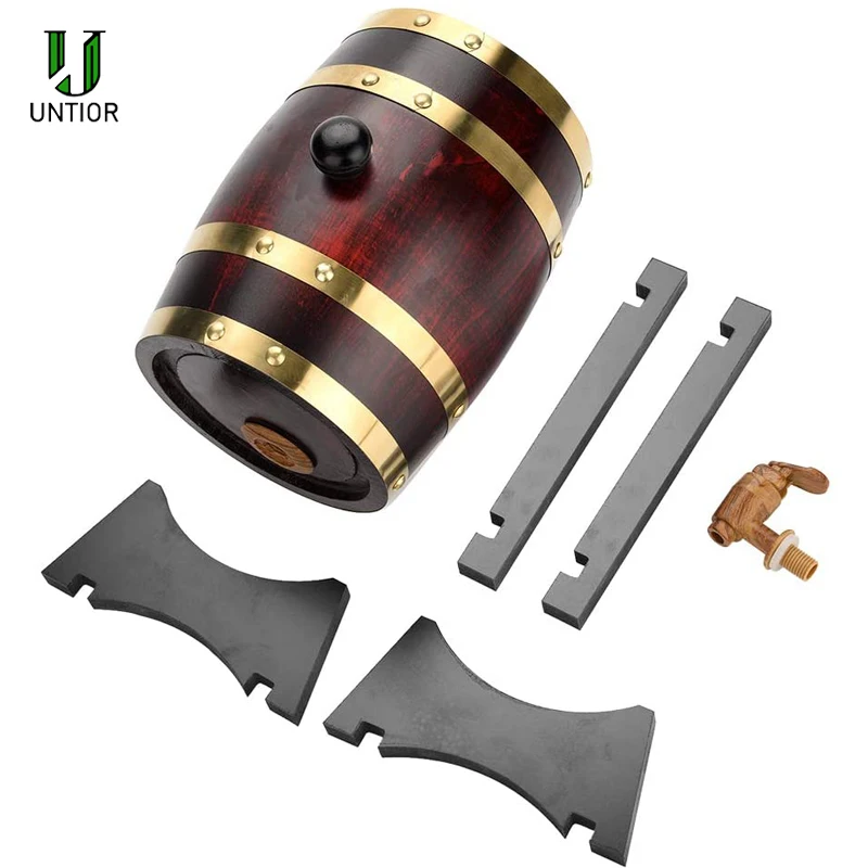 Деревянный бочонок UNTIOR 1 5/3L винтажные инструменты для пивоварения из дуба