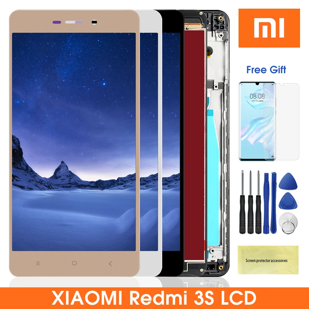 ЖК дисплей для Xiaomi Redmi 3S сенсорный экран дигитайзер замена 3X 3Pro LCD|Экраны