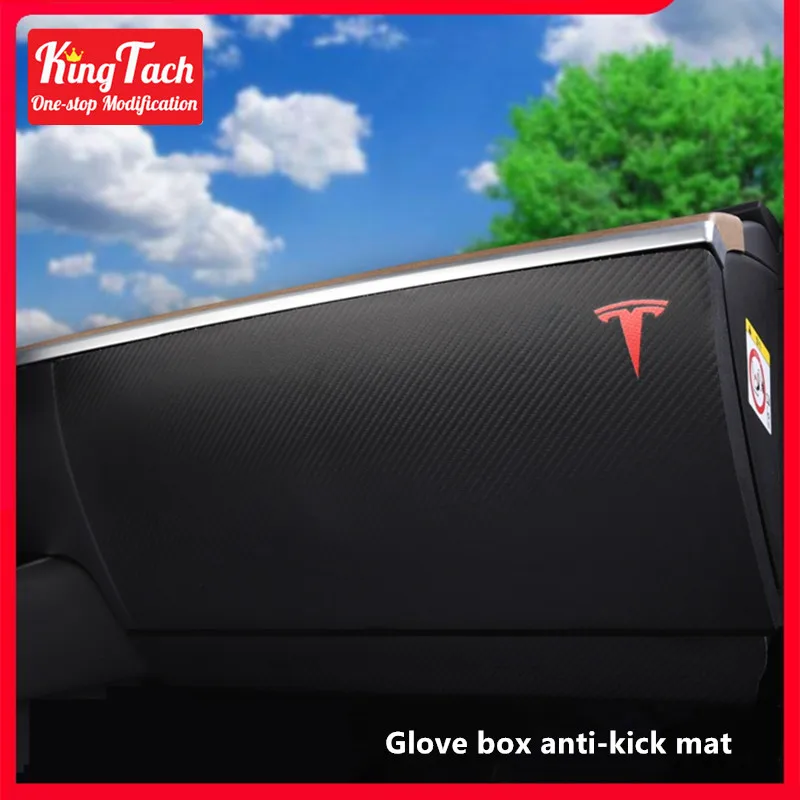 

Glove Box Anti-Kick Pad For Tesla Model 3 Interior Leather Protection Mat Modified Car Accessories Decoration