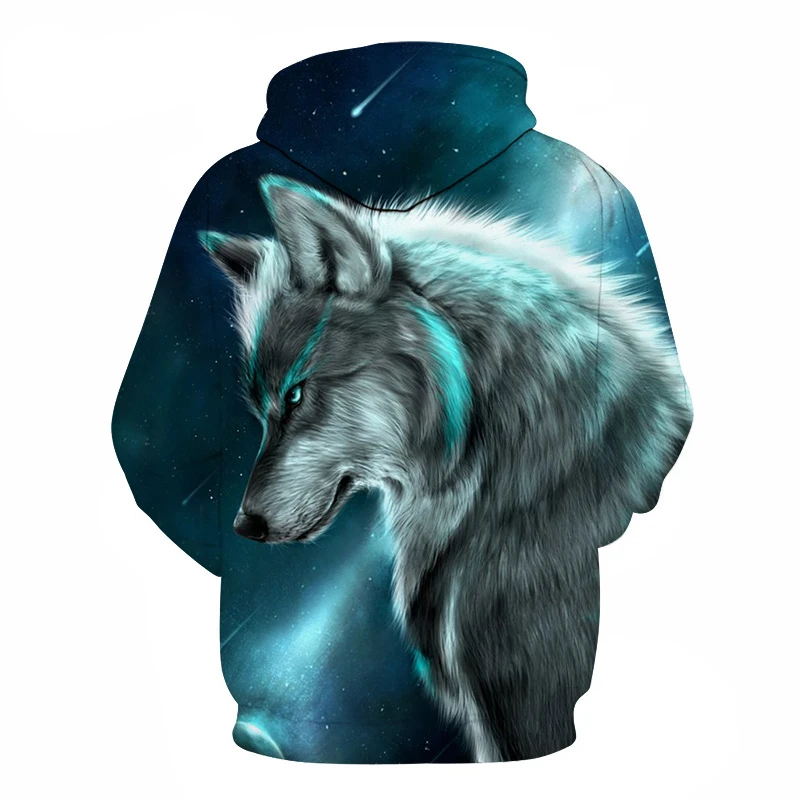BIAOLUN, модная, галактика, космос, 3D, толстовка, яркий волк, принт, толстовки, кофты, для мужчин, женщин, унисекс, с капюшоном, пуловеры, животные, 3D топы