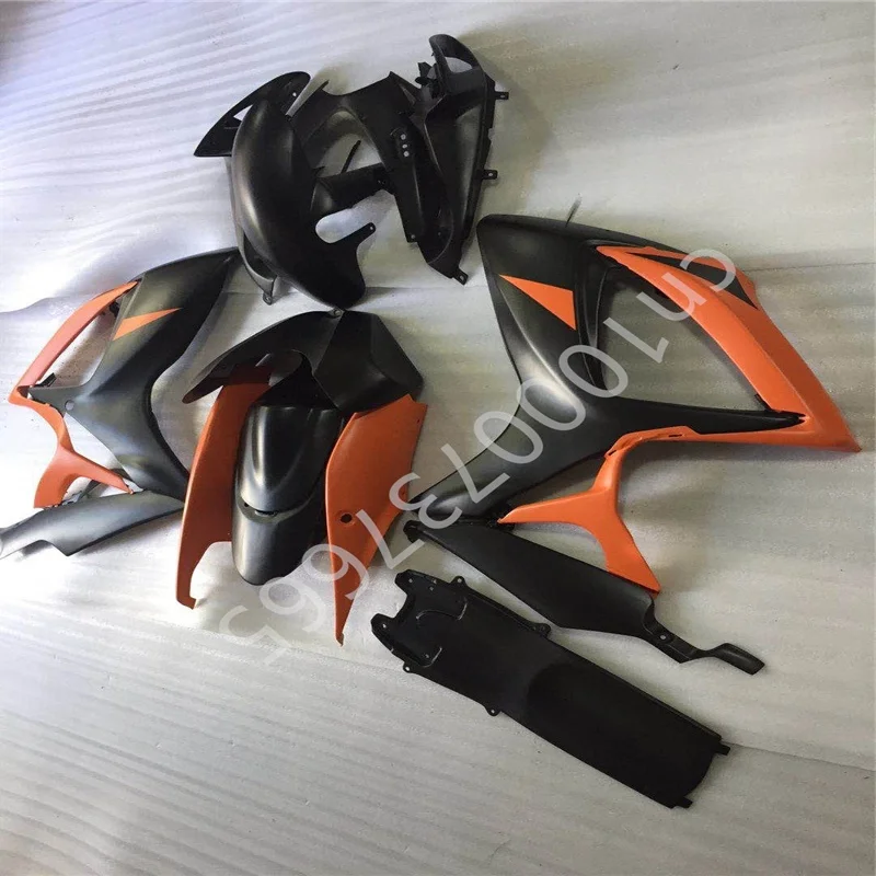 

Обтекатель для мотоцикла, подходит для Suzuki GSXR600 06 07 GSXR 600 K6 2006-2007, оранжевый, черный, литье под давлением, обтекатели, комплекты кузова