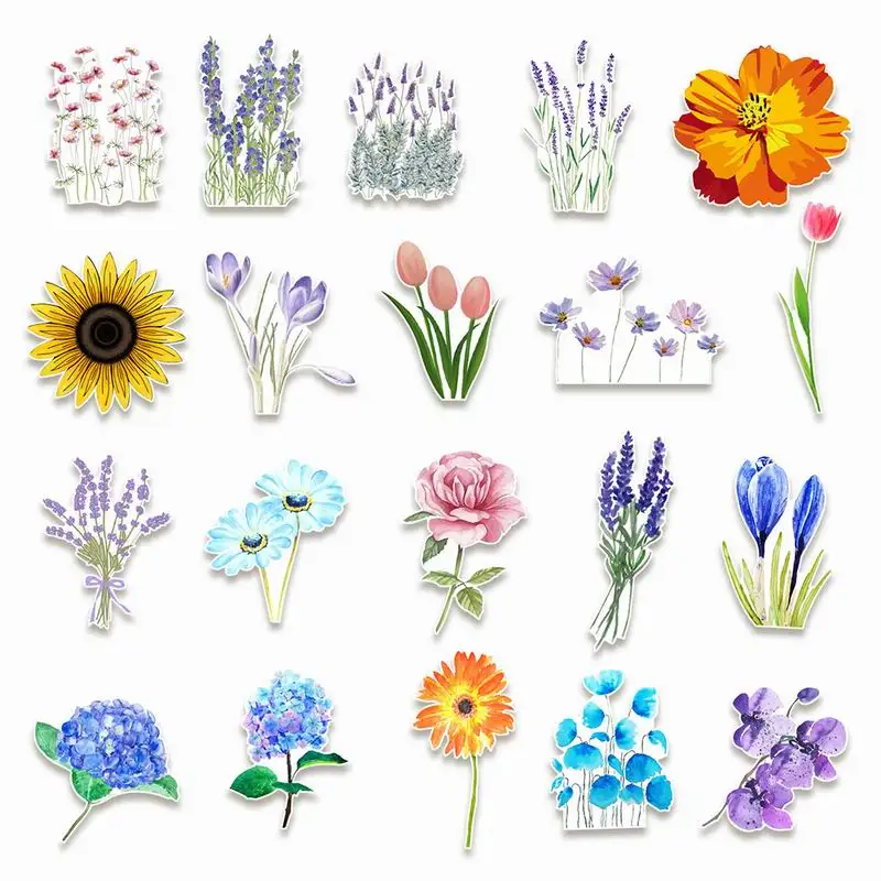 

50pcs Car Personality Sticker Plant Suitcase Skateboard New Theme Graffiti Stickers Auto Motorcycle Body Graffiti Sticker