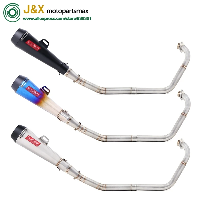 

Motorcycle Full Exhaust System Escape Slip On For yamaha YZF R15 MT15 MT-15 2008-2017 Middle Link Pipe Muffler DB-Killer