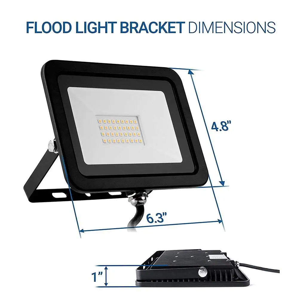 

32 LED Floodlight 30W High-quality Widely Applicable Durable Ultra-Thin IP65 Spotlight Outdoor Path Yard Wall Plug Lamp
