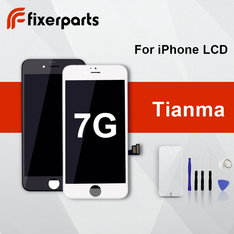 1 шт. TianMa ЖК-дисплей для iphone 7 7p дисплей сенсорный экран дигитайзер Замена полная сборка для iphone 7 ЖК-дисплей с набором инструментов