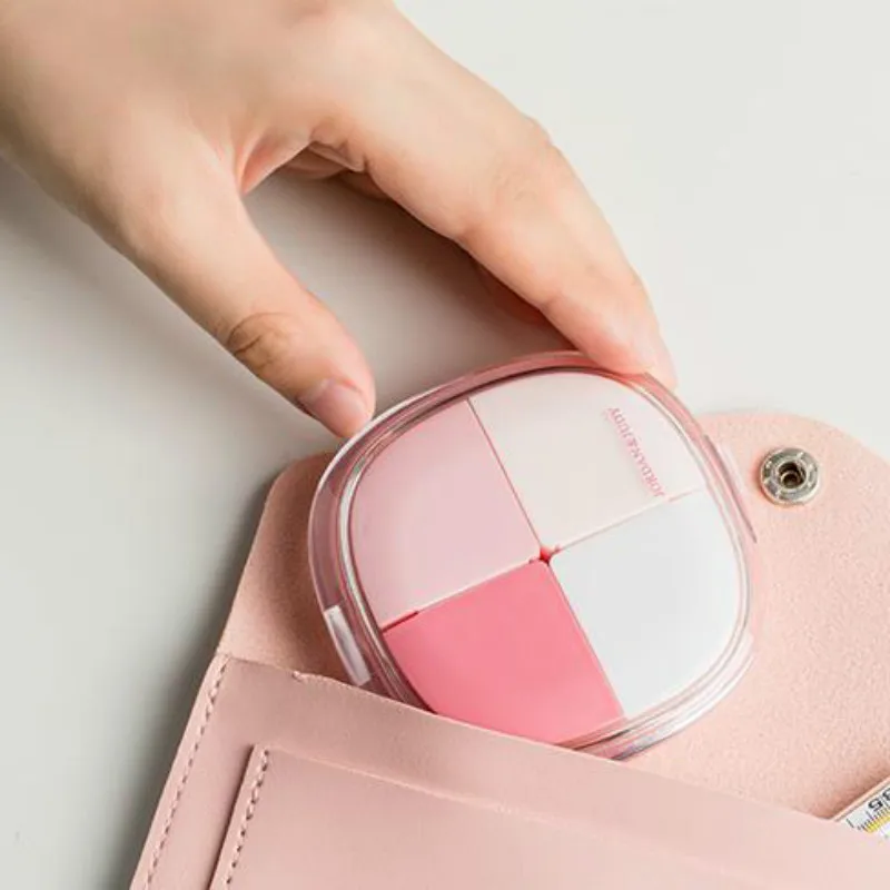 

Mini Pill Box Sealed Box Environmental Protection Small Pill Box Organizer Portable One-week Divided Pill Box with Storage