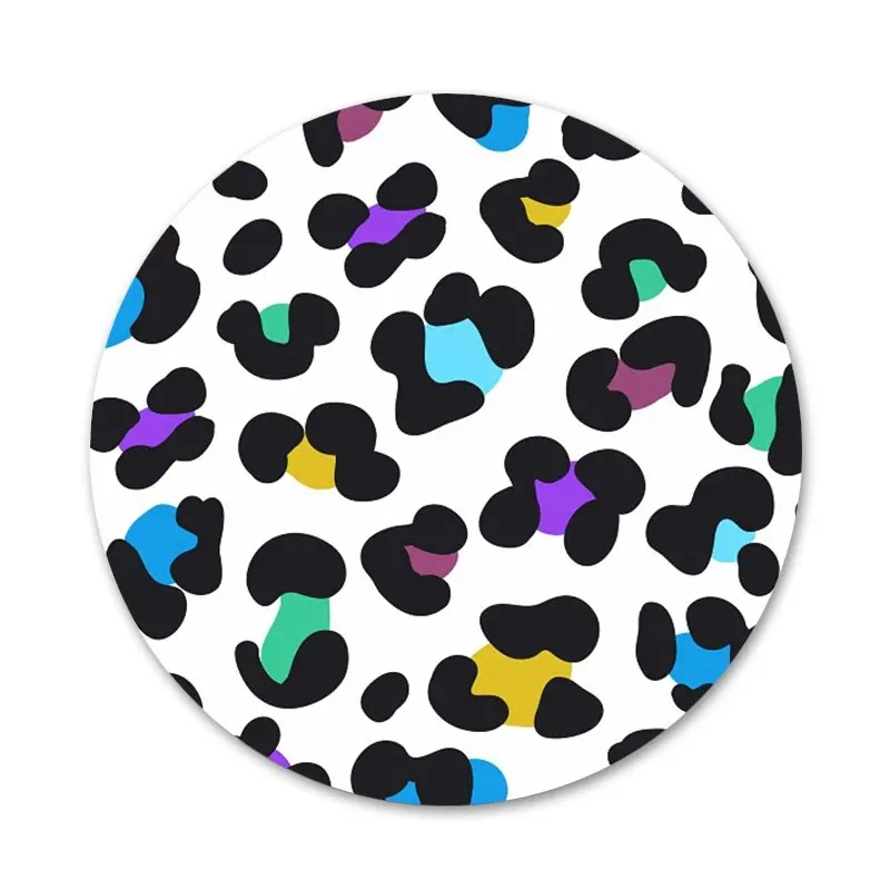 Значки 58 мм с тигровым леопардовым принтом значки металлические для украшения