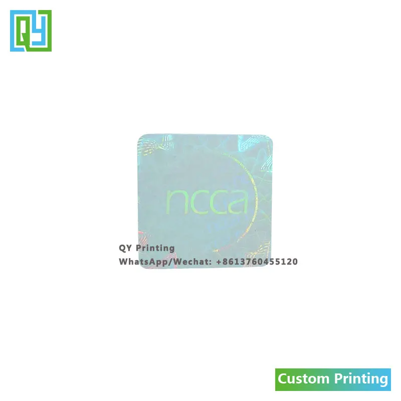 10000 шт. прозрачные наклейки-голограммы 22 х22 мм