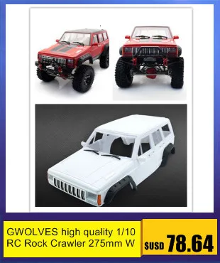 2 шт. 1/10 RC 313 мм Колесная база Jeep Wrangler Rubicon ПВХ корпус для Рок Гусеничный осевой SCX10 D90 TAMIYA CC01 hsp Monster truck