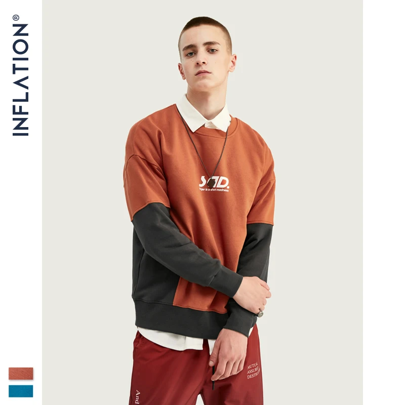 Мужская толстовка с дизайном &quotинфляция&quot мужская Толстовка свободного кроя