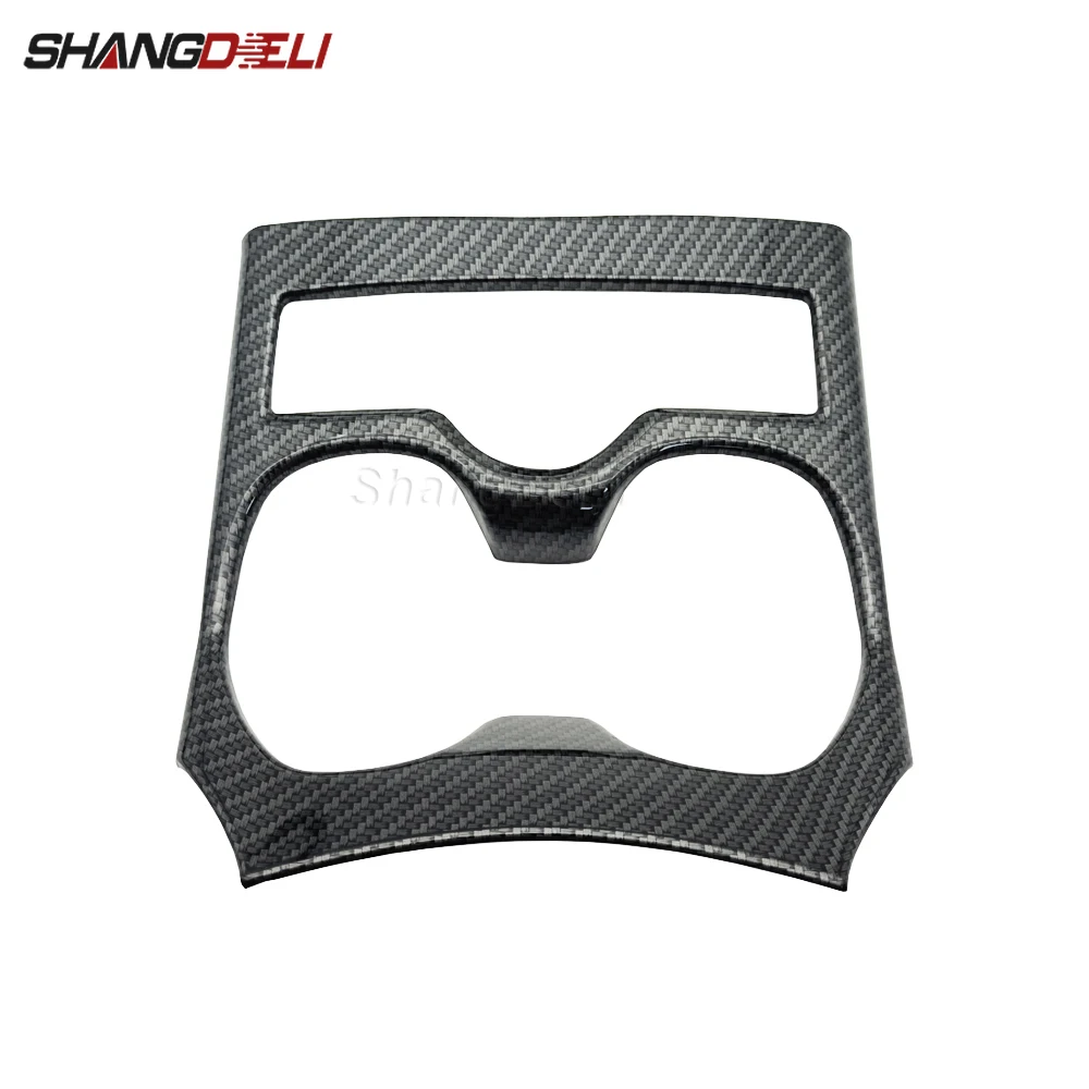 

For NISSAN X-Trail T32 Rogue 2014-2019 1Pc ABS Carbon Fiber Water Cup Holder Cover Panel Trim Sticker Auto Styling